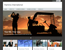 Tablet Screenshot of hankinsinternational.com